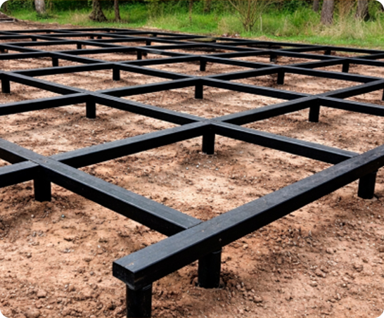 Свайно-винтовой фундамент